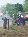Reitershow der Madschu Tengri