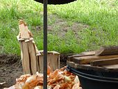 Eine kleine Holzkirche ... na ja was Wikinger eben so machen in ihrer Freizeit