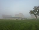 Die Burg Donnerstag morgen im Nebel