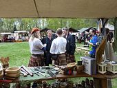 Die Schotten vor unserem Stand