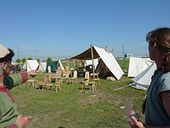 Otto und Slaco A-isieren ihren Stand