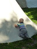 Und besteigt die Zeltw�nde