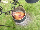 Schweinekopf vor dem Kochen